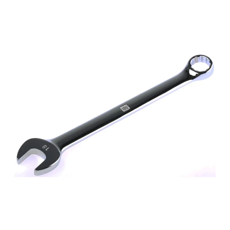 RS PRO Combination Spanner 18 mm, 235mm Overall Length Chrome Vanadium Steel Chrome Finish ANSI Standard 495-3526