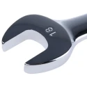 RS PRO Combination Spanner 18 mm, 235mm Overall Length Chrome Vanadium Steel Chrome Finish ANSI Standard 495-3526