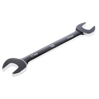 RS PRO Double Ended Open Spanner Metric Size 16 to 17 mm², Chrome Vanadium Steel, 185mm Overall Length 495-3728