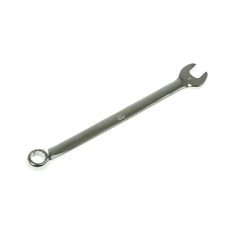RS PRO Combination Spanner 9 mm, 150mm Overall Chrome Vanadium Steel Finish Chrome ANSI Standard Model 495-3683