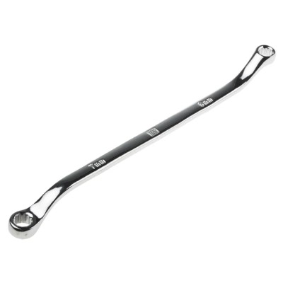 RS PRO Offset Ring Spanner 6 to 7 mm², Chrome Vanadium Steel, 165mm Overall 495-3970