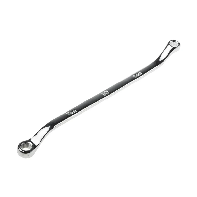 RS PRO Offset Ring Spanner 6 to 7 mm², Chrome Vanadium Steel, 165mm Overall 495-3970