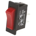 TE Connectivity SPST On-Off Rocker Switch Panel 10A @ 250Vac, Red Actuator 1634202-4