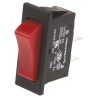 TE Connectivity SPST On-Off Rocker Switch Panel 10A @ 250Vac, Red Actuator 1634202-4