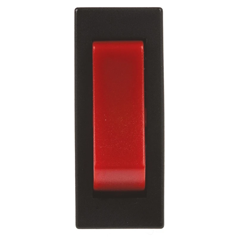 TE Connectivity SPST On-Off Rocker Switch Panel 10A @ 250Vac, Red Actuator 1634202-4
