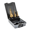 Makita 3-Piece Titanium Nitride Coated Step Drill Bit Set for Metal 4 mm to 32 mm D-41872
