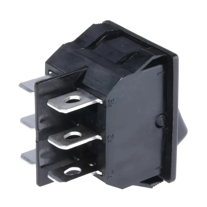 TE Connectivity DPDT On-On On-On Rocker Switch Panel 10A 22.2 x 30.2 mm Polyamide 66 Housing 1634201-7