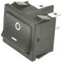 TE Connectivity DPST On-Off Rocker Switch Panel, Black Actuator, 10A 24V DC, Polyamide Housing 1634200-3