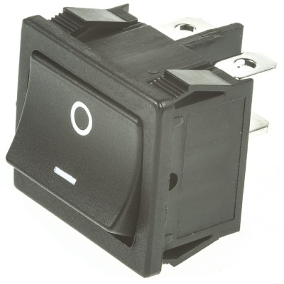 TE Connectivity DPST On-Off Rocker Switch Panel, Black Actuator, 10A 24V DC, Polyamide Housing 1634200-3