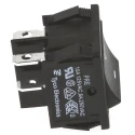 TE Connectivity DPST On-Off Rocker Switch Panel, Black Actuator, 10A 24V DC, Polyamide Housing 1634200-3