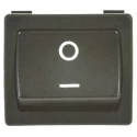 TE Connectivity DPST On-Off Rocker Switch Panel, Black Actuator, 10A 24V DC, Polyamide Housing 1634200-3