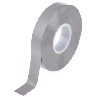 Advance Tapes Grey Polyvinyl Chloride Electrical Tape, 12mm Width x 20m Length, Rubber Resin Adhesive, AT7