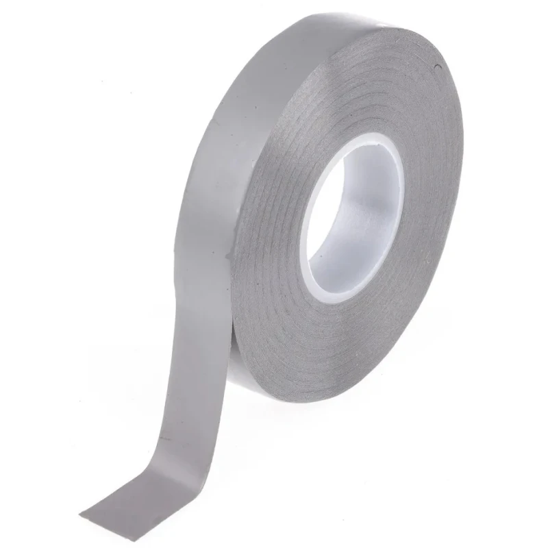Advance Tapes Grey Polyvinyl Chloride Electrical Tape, 12mm Width x 20m Length, Rubber Resin Adhesive, AT7