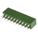TE Connectivity AMPMODU Series Straight Through Hole PCB Socket, 20-Contact, 2 Row, 2.54 mm Pitch, Solder Termination HV100