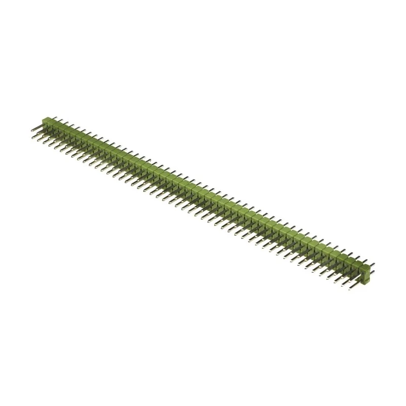 TE Connectivity AMPMODU MOD II Series Straight Through Hole Pin Header, 100 Contacts, 2.54 mm Pitch, 2 Row 5-826942-0