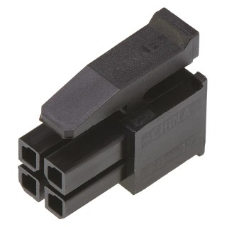 TE Connectivity Micro MATE-N-LOK Female Connector Housing 3 mm Pitch 4 Way 2 Row Straight 794617-4