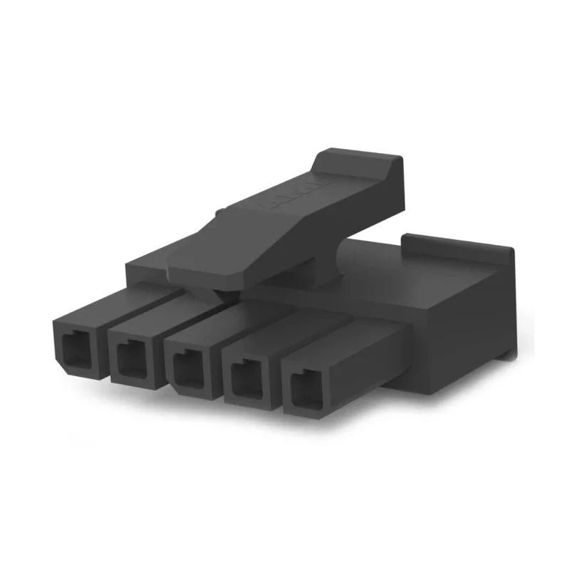 TE Connectivity Micro MATE-N-LOK Female Connector Housing 5 Way 1 Row Straight 3 mm Pitch 1445022-5