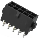 TE Connectivity Micro MATE-N-LOK Series Straight Through Hole PCB Header 10 Contact 3 mm Pitch 2 Row Shrouded 4-794630-0