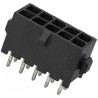 TE Connectivity Micro MATE-N-LOK Series Straight Through Hole PCB Header 10 Contact 3 mm Pitch 2 Row Shrouded 4-794630-0
