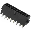 TE Connectivity Micro MATE-N-LOK Series Straight Through Hole PCB Header 16 Contacts 3 mm Pitch 2 Row Shrouded 4-794630-6