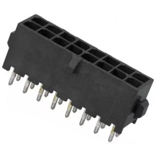 TE Connectivity Micro MATE-N-LOK Series Straight Through Hole PCB Header 16 Contacts 3 mm Pitch 2 Row Shrouded 4-794630-6