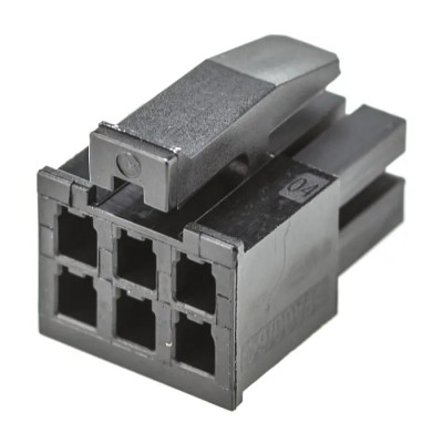 TE Connectivity Micro MATE-N-LOK Female Connector Housing 3 mm Pitch 6 Way 2 Row Straight 794617-6