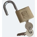RS PRO Brass Padlock Keyed Alike, Stainless Steel 6 mm Shackle, 40 mm Body 195-8243