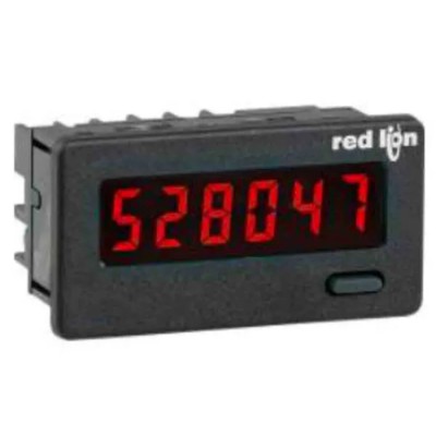Red Lion 6 Digit Counter with 0.48 inch LCD, Automatic Reset, Red LED Backlight, 3 V Lithium Battery, 9-28 VDC CUB4L0