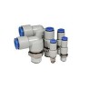 SMC KS/KX Polybutylene Terephthalate Pneumatic Rotary Union Metric Push-in Thread 1/4 in KSH10-02S