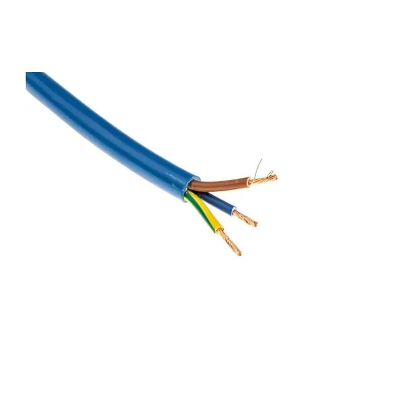 RS PRO 3 Core Power Cable Blue 1.5mm² 70 °C 100m Polyvinyl Chloride