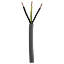 RS PRO Control Cable 3 Cores 1mm² Unscreened Grey PVC Sheath 50m 196-4702