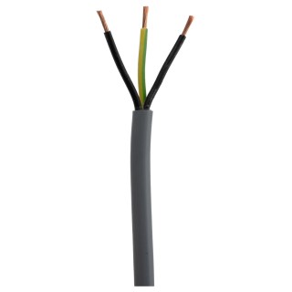 RS PRO Control Cable 3 Cores 1mm² Unscreened Grey PVC Sheath 50m 196-4702