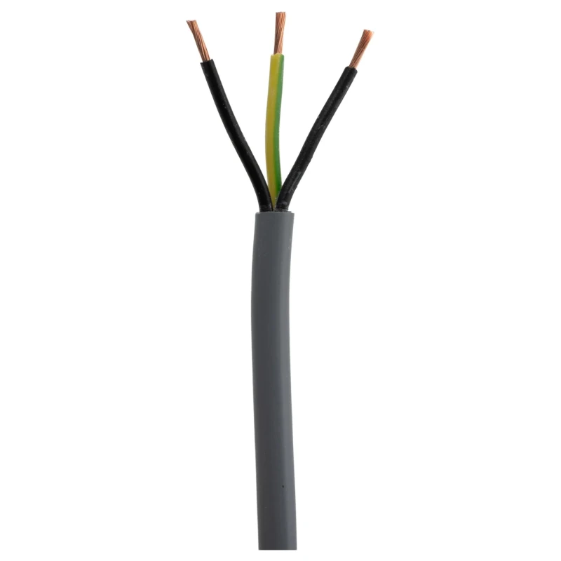 RS PRO Control Cable 3 Cores 1mm² Unscreened Grey PVC Sheath 50m 196-4702