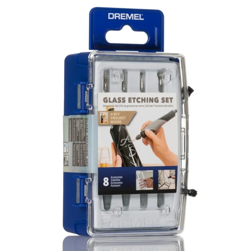 Dremel 8-Piece Glass Etching Set Multitool Accessory for Use with Dremel Tools 2615C682JA