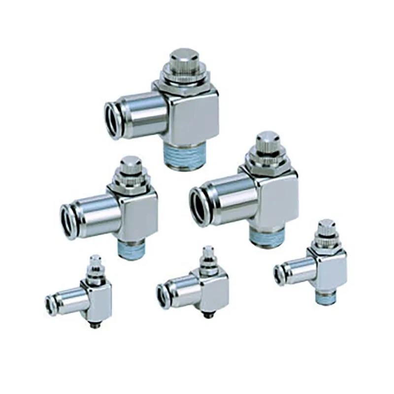 SMC ASG Series Elbow Type Speed Controller Threaded ASG221F-M5-06 1 MPa 60°C Japan