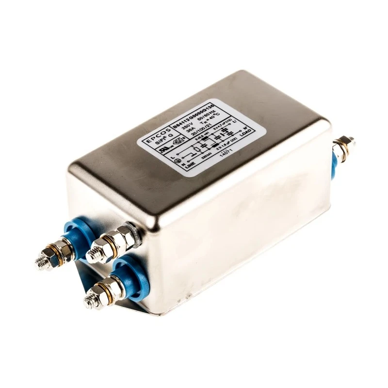 TDK Chassis Mount EMC Filter 36A 250V ac/dc 50Hz, 60 Hz Screw Termination Single Phase B84112G0000G136