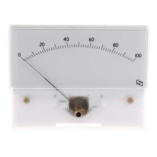 Sifam Tinsley Analogue Panel Ammeter 25 A DC, 55.5 mm x 121 mm, ±1.5 % Moving Coil IS 11019
