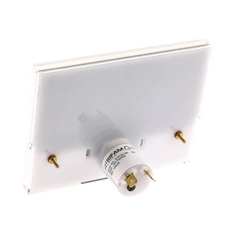Sifam Tinsley Analogue Panel Ammeter 25 A DC, 55.5 mm x 121 mm, ±1.5 % Moving Coil IS 11019