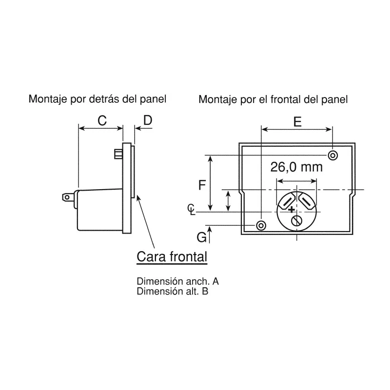 Sifam Tinsley Analogue Panel Ammeter 25 A DC, 55.5 mm x 121 mm, ±1.5 % Moving Coil IS 11019