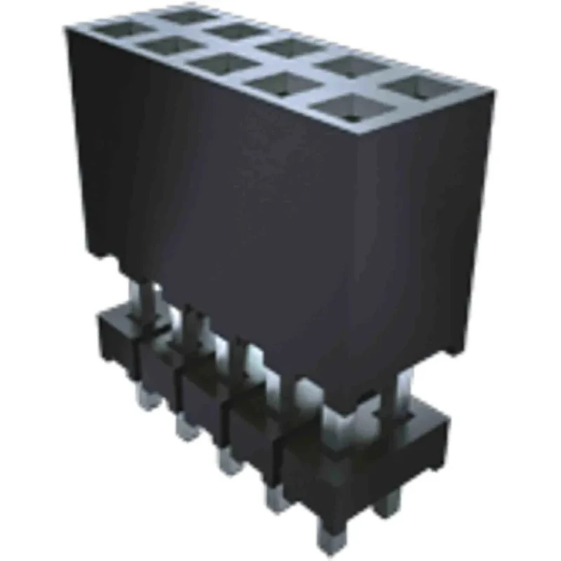 Samtec ESQT Series Vertical Through Hole PCB Socket 40-Contact 2 Row 2 mm Pitch Solder ESQT-120-02-L-D-750