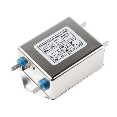 TDK Chassis Mount EMC Filter 6 A 250V AC 50Hz 60Hz Screw Termination Single Phase B84112G0000B060