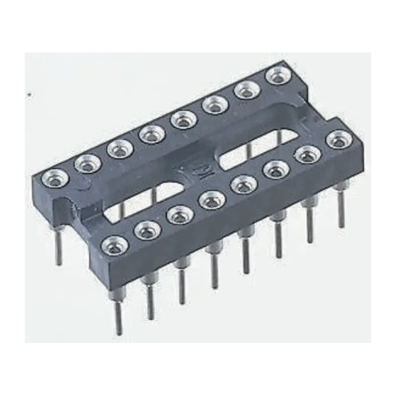 Winslow 2.54 mm Pitch Vertical 24 Way Through Hole Turned Pin Open Frame DIL Socket 5A W30524/3TTRC