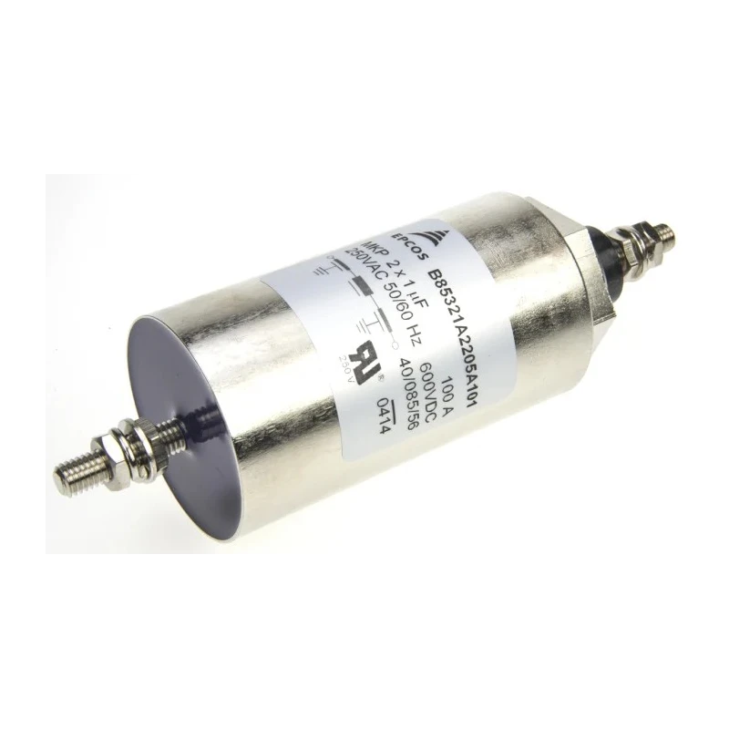 TDK Feedthrough Capacitor 1.0 μF 250 V AC, 600 V DC Screw Mount B85321A2205A101
