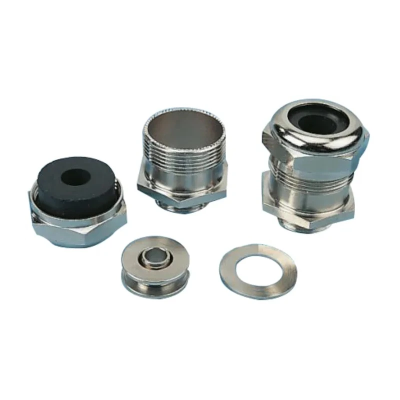 Agro Progress MS EMC Rapid Series Metallic Nickel Plated Brass Cable Gland, PG29 Thread, 23 mm Min., 25.5 mm A1080 29 255