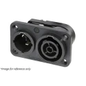 Neutrik 16A 250V Black Panel Mount Mains Socket Polyamide NAC3PX-TOP