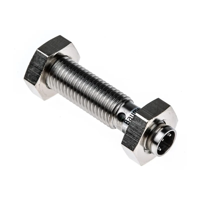 Baumer Threaded Barrel Inductive Proximity Sensor M8 PNP 2 mm Detection 30 V dc 200mA IFRM 08P17A3/S35L