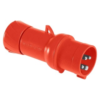 Schneider Electric Mureva IP44 Red Cable Mount 3P+PE Straight Industrial Power Connector 16A 415V 
