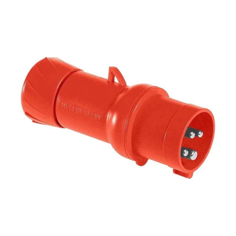 Schneider Electric Mureva IP44 Red Cable Mount 3P+PE Straight Industrial Power Connector 16A 415V 