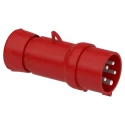 Schneider Electric Mureva IP44 Red Cable Mount 3P+N+PE Straight Industrial Power Connector 16A 415V 