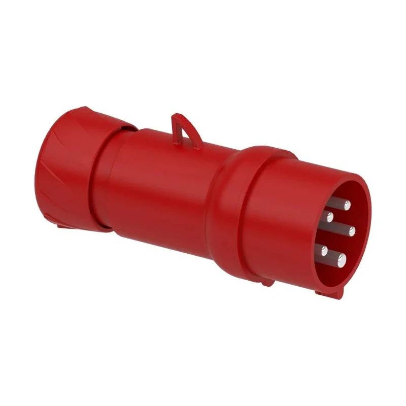 Schneider Electric Mureva IP44 Red Cable Mount 3P+N+PE Straight Industrial Power Connector 16A 415V 